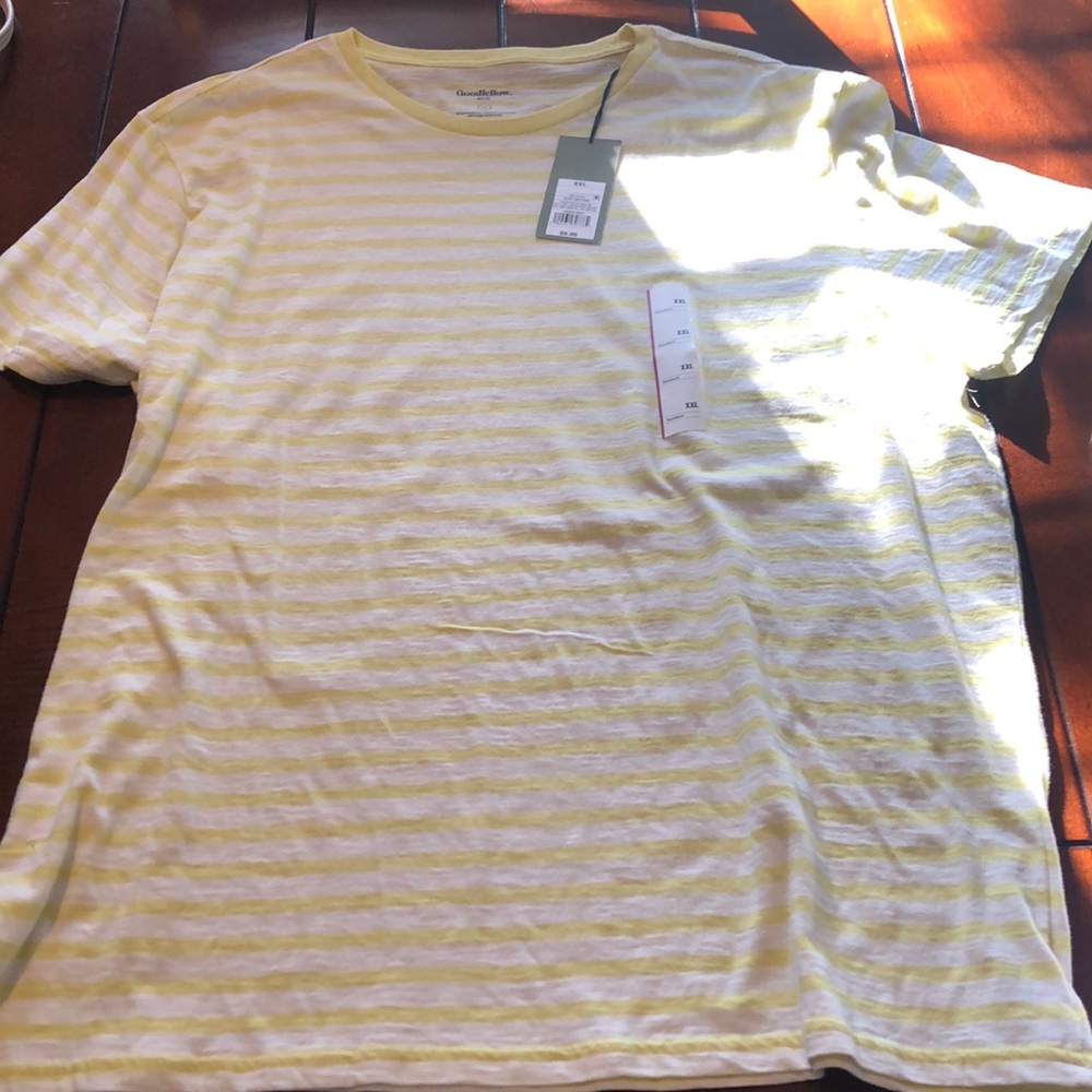 Yellow striped T-shirt